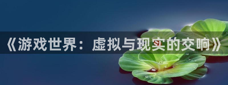 长征娱乐佳.3.3.4.8.2官方活动分享：《游戏世界：虚拟